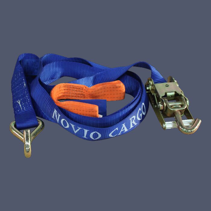spanband voor autotransporter met verbindingslus blauw/verbindingslus oranje 50mm x 3500mm Novio Cargo