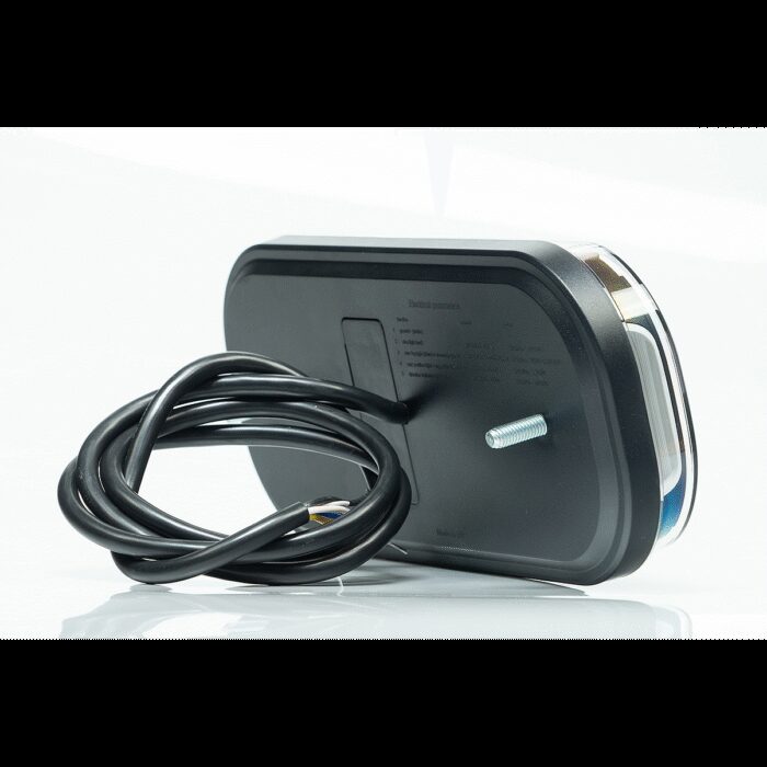 achterlicht LED universeel 100cm kabel 214,3 x 94,3 x 36,2mm opbouw remlicht knipperlicht   Achteruitrijlicht achterlicht rechthoek reflector 150mm IP68 12/24v CE, ECE-R10 / R7 / R6 / R23 / R3 - Afbeelding 4
