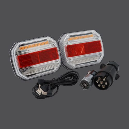 LED achterlichtset met magnetische bevestiging draadloos