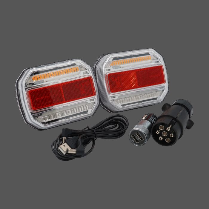 LED achterlichtset met magnetische bevestiging draadloos