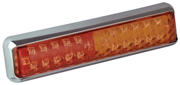 achterlicht links of rechts (universeel) 40cm kabel 200 x 50 x 28mm opbouw remlicht knipperlicht    achterlicht  160mm IP67 12/24 V CE, ECE-R10 / R7 / R6