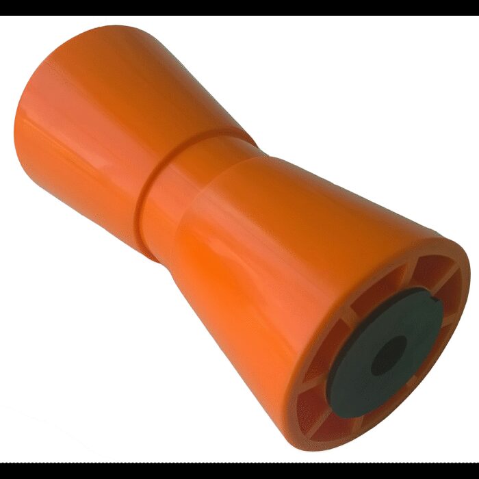kielrol PVC oranje RAL2008 Ø90mm 194mm Ø17mm