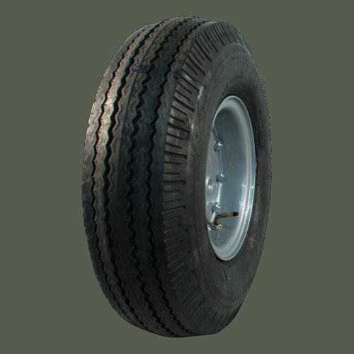 luchtband + wiel 6.00-9 V-7761 10PR +  4.00E-9 ET0  67/112/5  staal, grijs