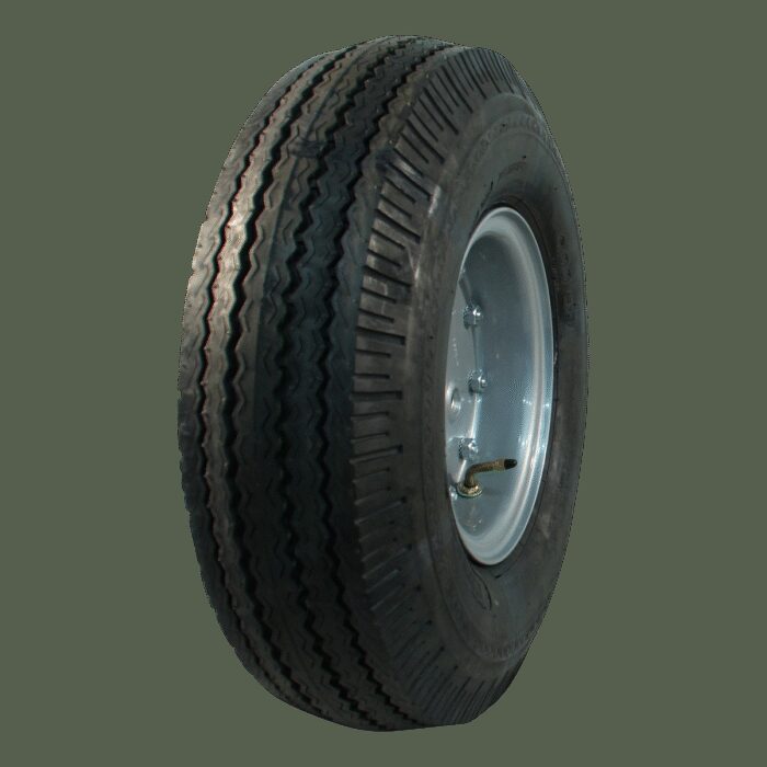 luchtband + wiel 6.00-9 V-7761 10PR +  4.00E-9 ET0  67/112/5  staal, grijs