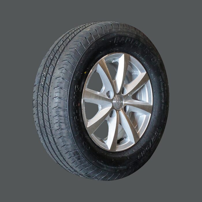 luchtband + wiel 185/70 R13 R701 M+S + 5Jx13H2 ET30 57/100/4 86 N lichtmetaal grijs