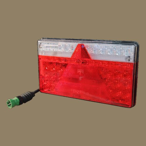 achterlicht Multiled II rechts 5 PIN's bajonet green + 0.5m kabel, 5 x 1mm²