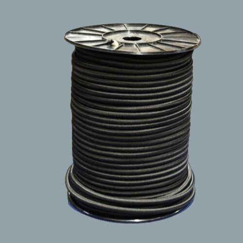 elastische kabel zwart Ø8