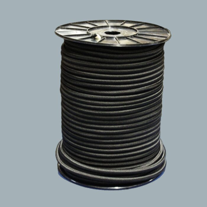 elastische kabel zwart Ø8