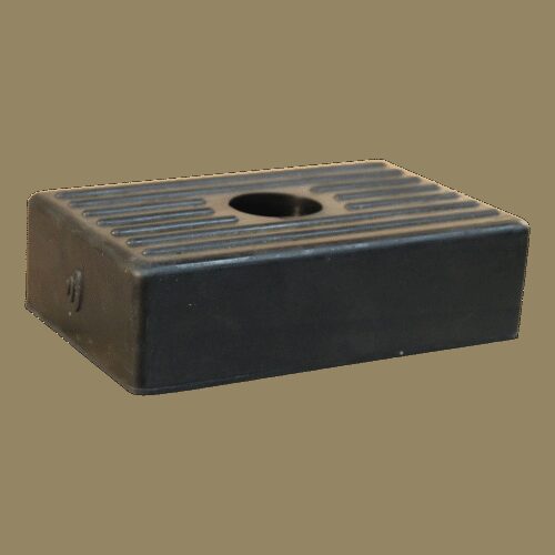 bootkussen rubber zwart 131x81x37mm
