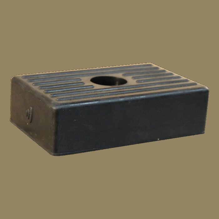 bootkussen rubber zwart 131x81x37mm