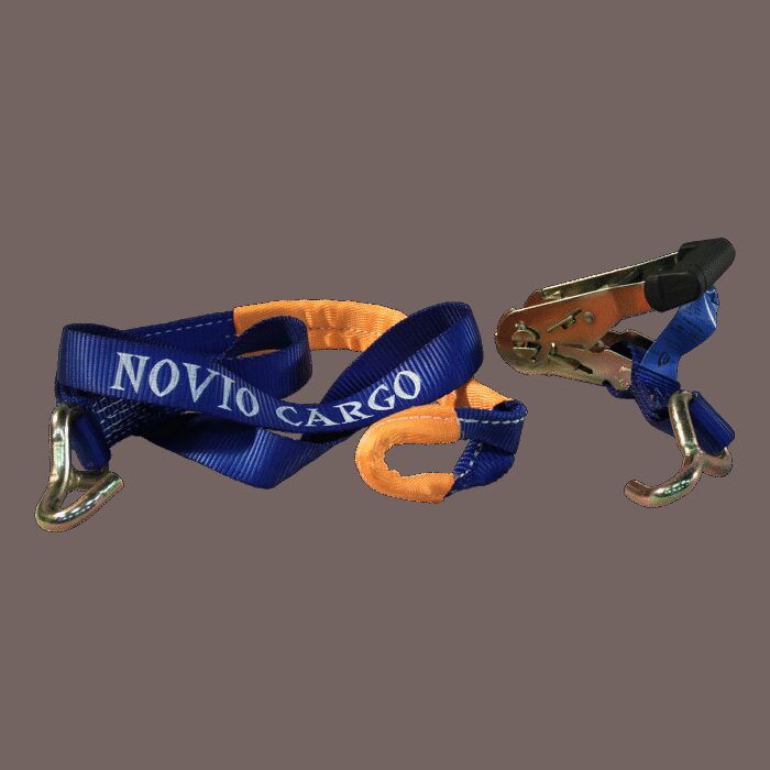 spanband voor autotransporter met lus voor aluminium velg blauw 35mm 1500mm Novio Cargo