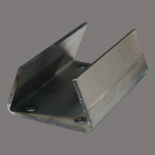 montageplaat steunpoot / -wiel opschroefbaar ⧄70mm blank
