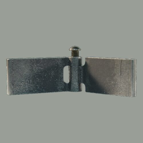 recht portierscharnier met stalen pen 30 x 60mm scharnierblad blank