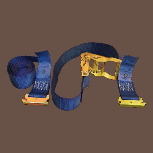 spanband, 2-delig , met ratel en vastzetring blauw 50mm 3400mm Novio cargo