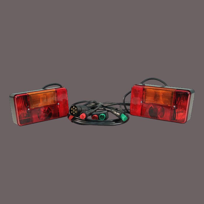 Verlichtingsset Radex serie 5001 stekker 7-polig 1500mm / 3500mm