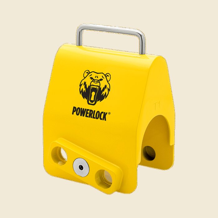koppelingsslot Powerlock T1 tasmodel SCM geel - Afbeelding 2