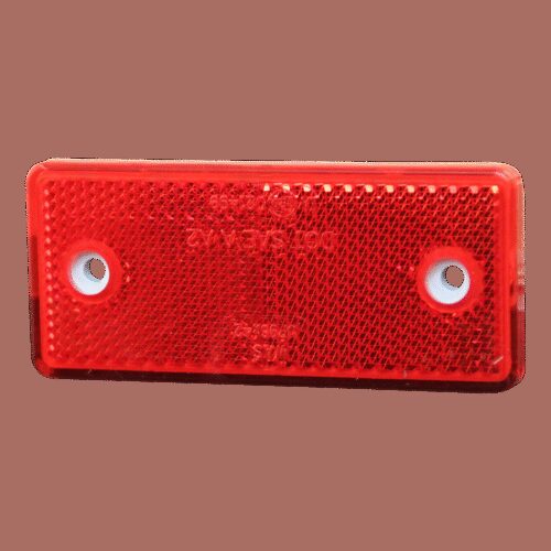 reflector ⌧ rood opschroefbaar+zelfklevend 96 x 42