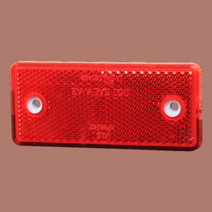 reflector ⌧ rood opschroefbaar+zelfklevend 96 x 42