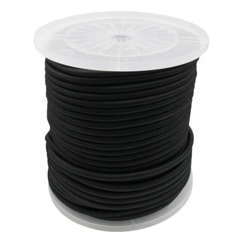 elastische kabel zwart Ø10