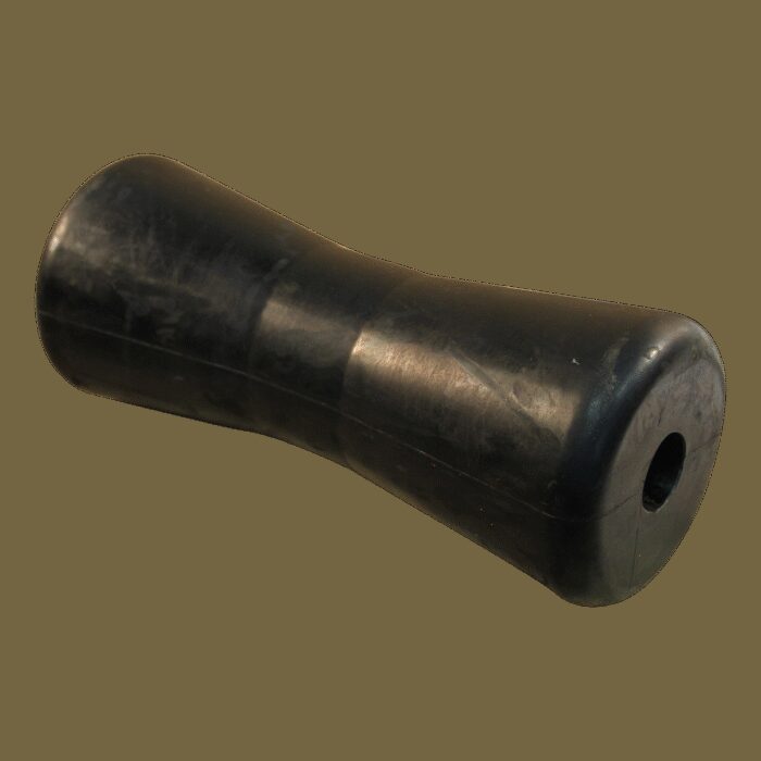 kielrol rubber zwart Ø82mm 198mm Ø21mm