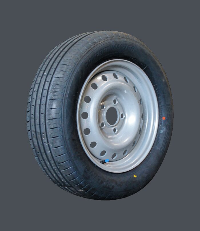 luchtband + wiel 195/65 R15 Comfort Master M+S + 5½Jx15H2 ET30 66,5/112/5 95 H staal grijs
