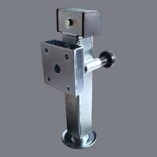 steunpoot wegklapbaar SF60-D42-met zeskant SW19 en adapter ⧄60mm 1300kg verzinkt 240mm 415mm
