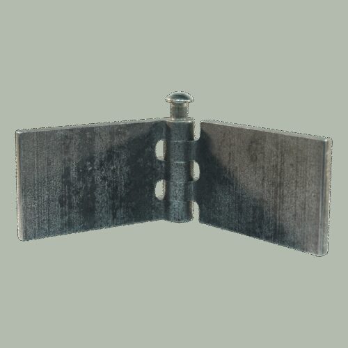 recht portierscharnier met rvs pen 50 x 80mm scharnierblad blank