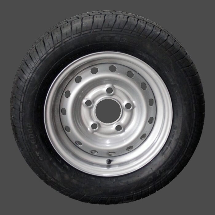 luchtband + wiel 185/60 R12C Kargomax ST-6000 M+S + 5½Jx12H2 ET30 67/112/5 104/101 N staal grijs - Afbeelding 3