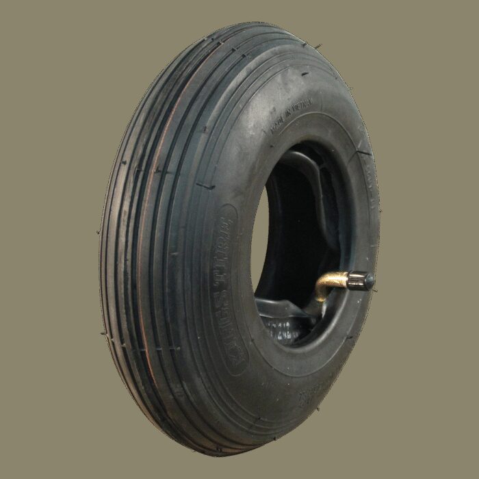 luchtband + wiel 2.50-4 V-5501 4PR 2.10x4 rollager Ø20 NL75 kunststof rood - Afbeelding 2