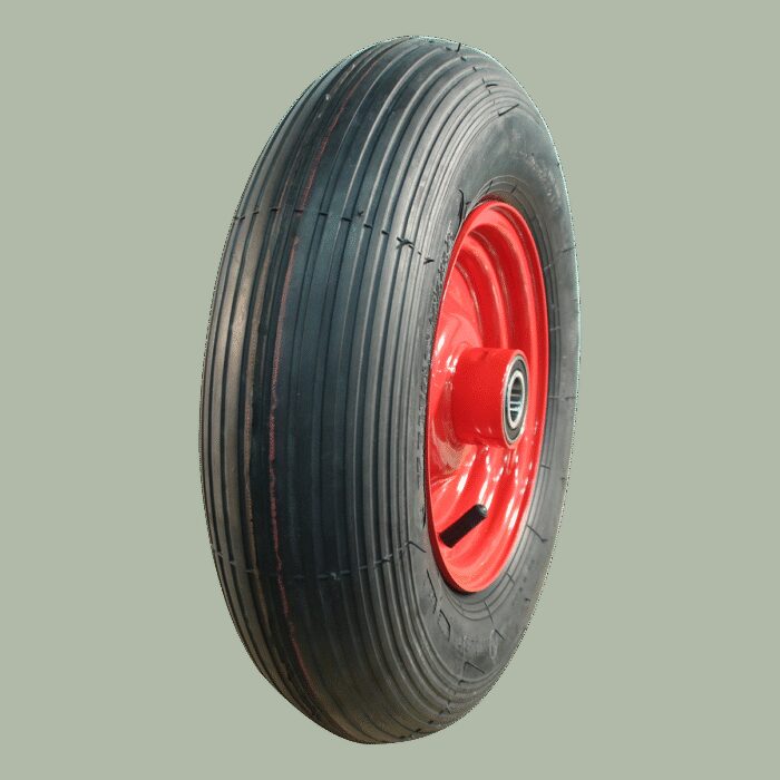 luchtband + wiel 4.80/4.00-8 V-5501A 2PR + 2.50Ax8H2 ET0 NL100 staal rood