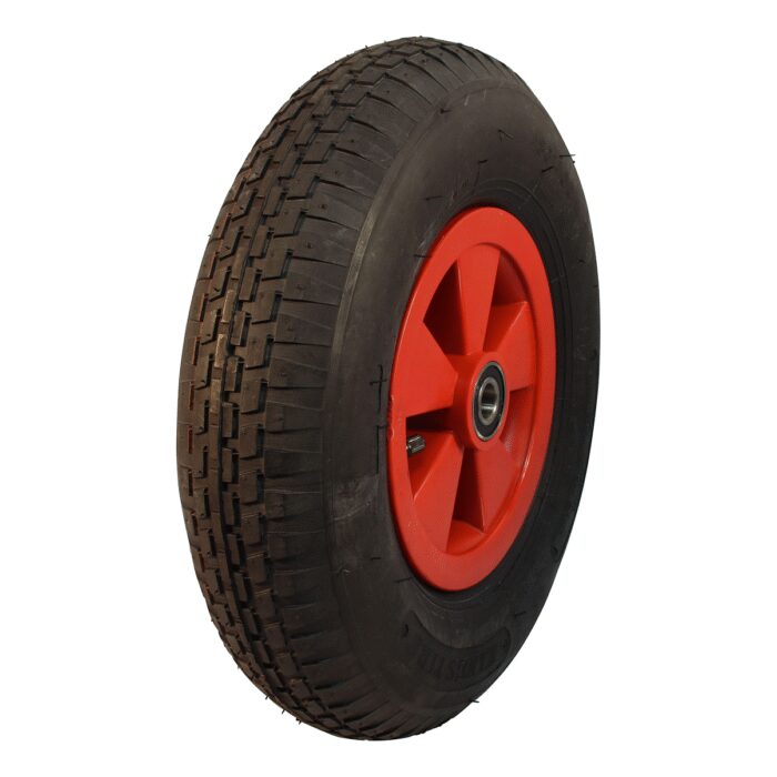 luchtband + wiel 4.80/4.00-8 V-6635 4PR + 2.50Ax8 NL75 kunststof rood