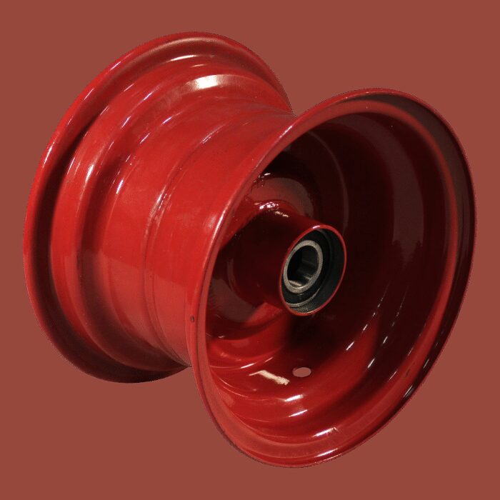 wiel 5.50Bx8H2 ET0 kogellager Ø25 NL110 staal rood