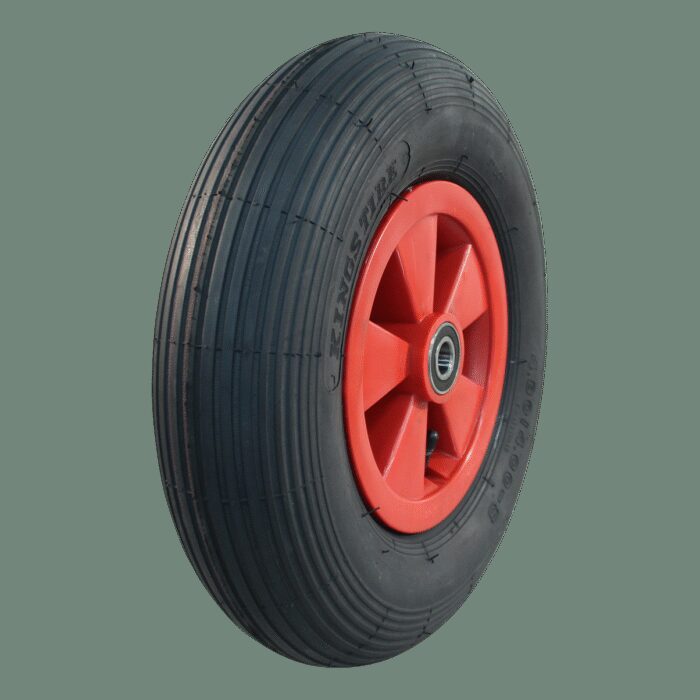 luchtband + wiel 4.80/4.00-8 S-2202 4PR + 2.50Ax8 NL88 A3 kunststof rood