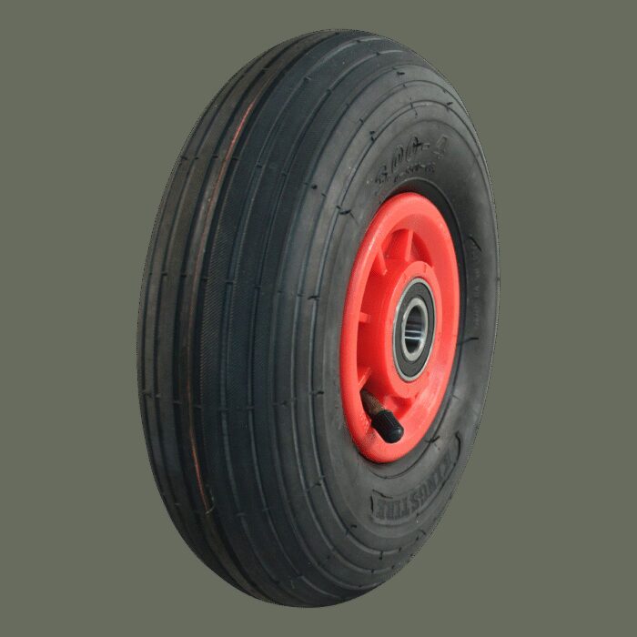 luchtband + wiel 3.00-4 S-2301 4PR + 2.10x4 NL75 kunststof rood