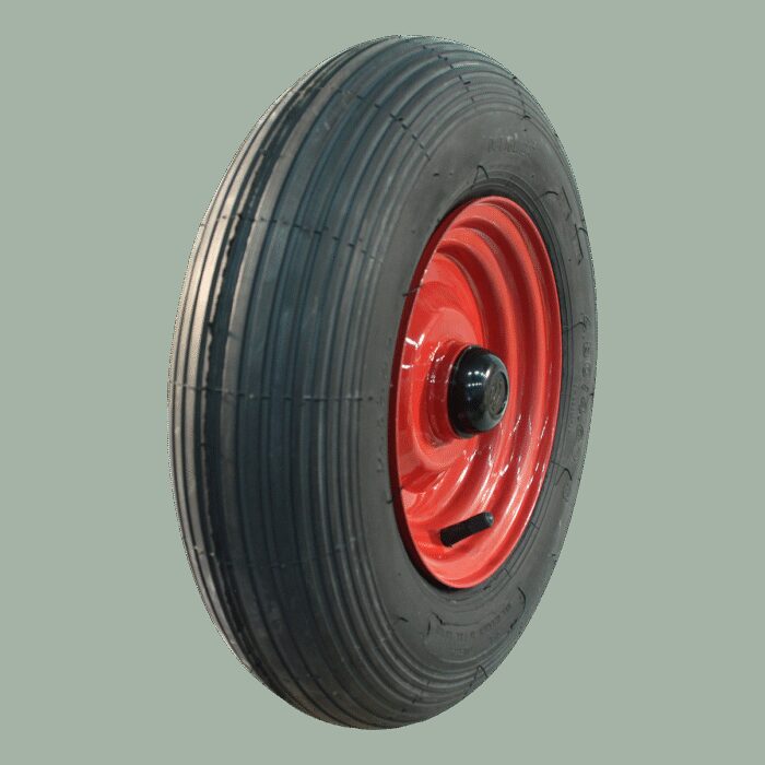 luchtband + wiel 16x6.50-8 V-3503 4PR + 5.50Bx8H2 ET0 NL110 staal rood
