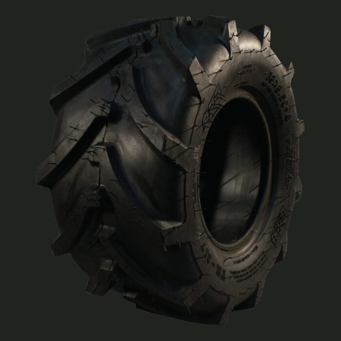 luchtband + wiel 18x8.5-8 TR-317 4PR + 5.50x8H2 ET0 60/100/4 staal grijs rechts - Afbeelding 2