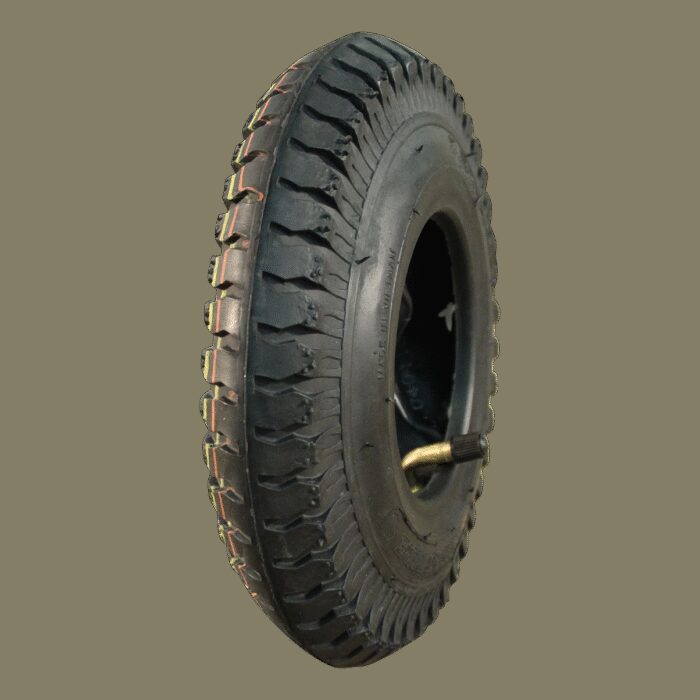 luchtband + wiel 2.50-4 V-6606 2PR 2.10x4 rollager Ø20 NL75 kunststof rood - Afbeelding 2
