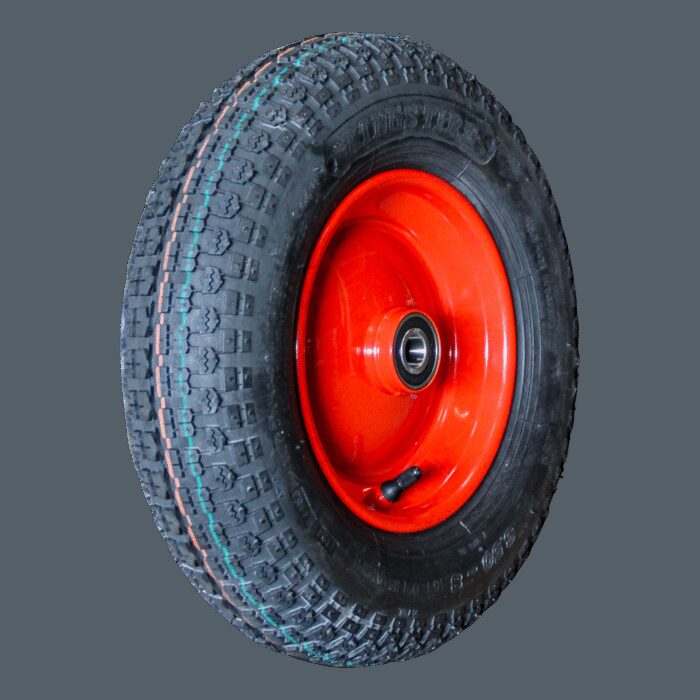 luchtband + wiel 3.50-8 V-9128 4PR + 2.50Ax8 NL75 46 N kunststof rood
