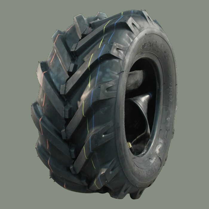 luchtband + wiel 16x6.50-8 V-8501 4PR + 5.50x8H2 ET0 60/100/4 64 A4 staal grijs rechts - Afbeelding 2