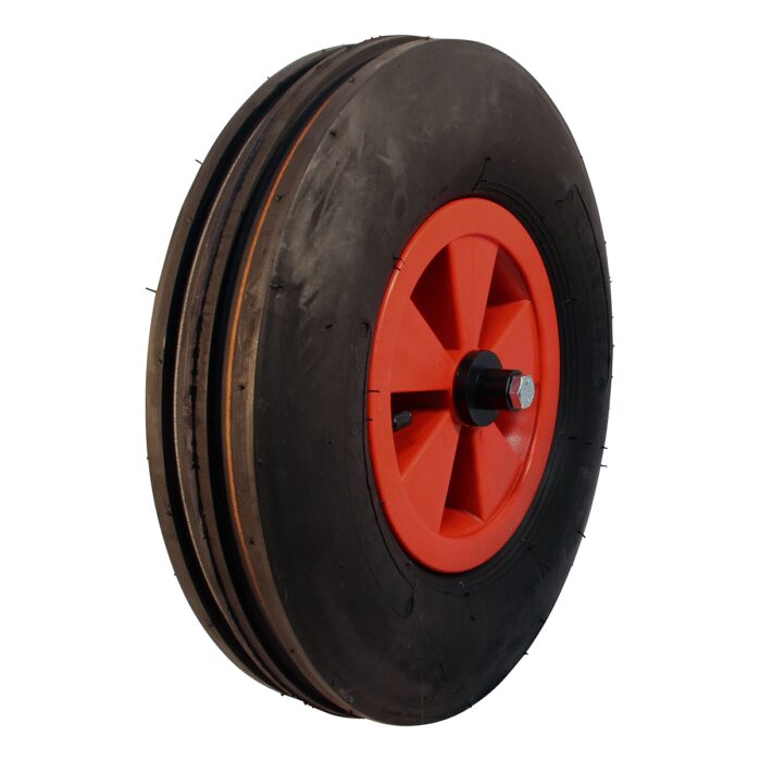 luchtband + wiel 4.80/4.00-8 V-8502 4PR + 2.50Ax8 NL75 kunststof rood