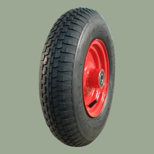 luchtband + wiel 4.80/4.00-8 V-6635 4PR + 2.50Ax8H2 ET-17 NL88 staal rood