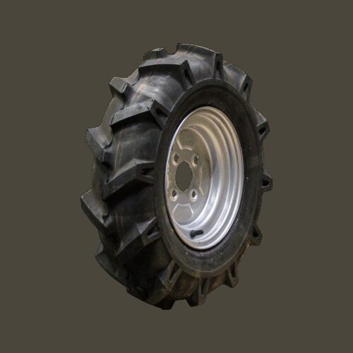 luchtband + wiel 5.00-10 V-8803 4PR + 3.50Bx10H2 ET0 60/100/4 60 A3 staal grijs links