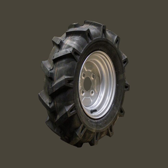 luchtband + wiel 5.00-10 V-8803 4PR + 3.50Bx10H2 ET0 60/100/4 60 A3 staal grijs links