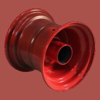 luchtband + wiel 21x11.00-8 HF-255 4PR + 7.00Bx8H2 ET0 NL150 A3 staal rood links - Afbeelding 3
