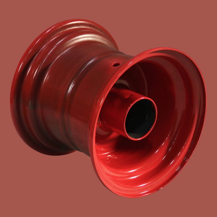 band + wiel 18x9.50-8 HF-255 4PR 7.00Bx8H2 ET0 NL150 A3 staal rood rechts - Afbeelding 3