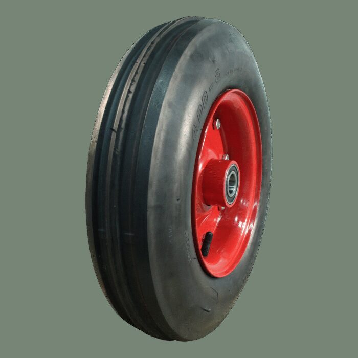 luchtband + wiel 4.80/4.00-8 V-8502 4PR + 3.00D-8 ET0 NL88 staal rood