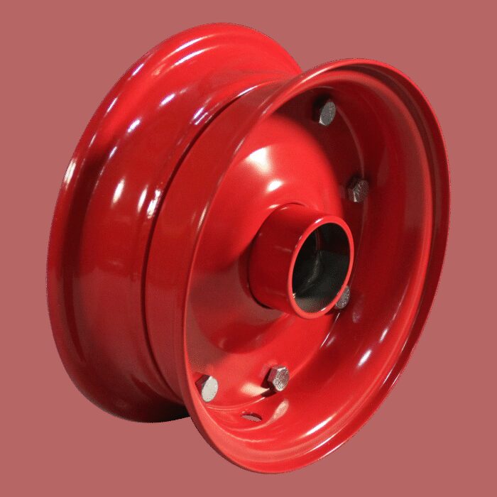 wiel 3.00D-8 ET0 kogellager Ø25 NL88 staal rood - Afbeelding 2