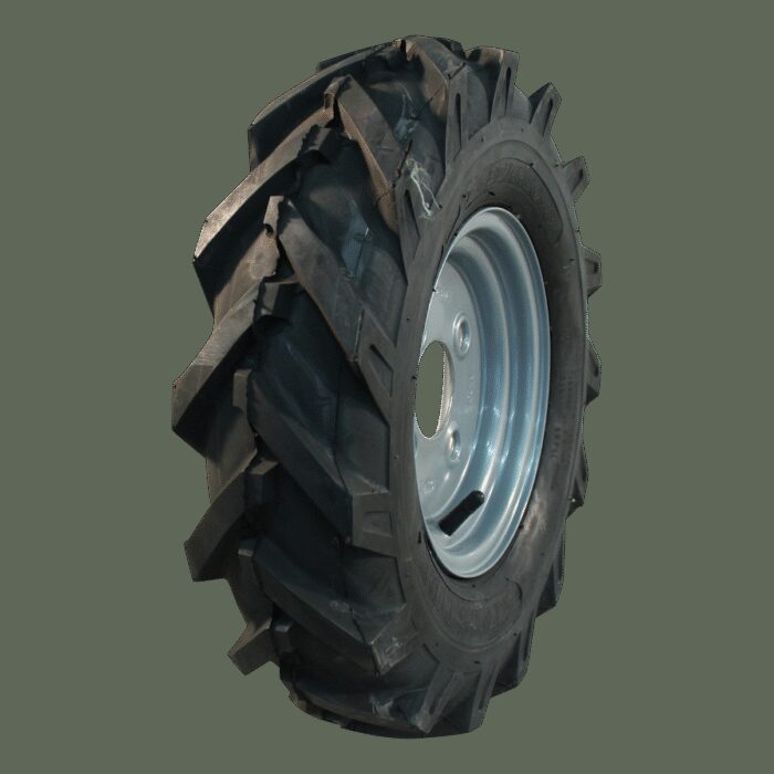 luchtband + wiel 4.80/4.00-8 (122/90-8) V-8501 4PR + 2.50Ax8H2 ET0 60/100/4 44 A4 staal grijs rechts