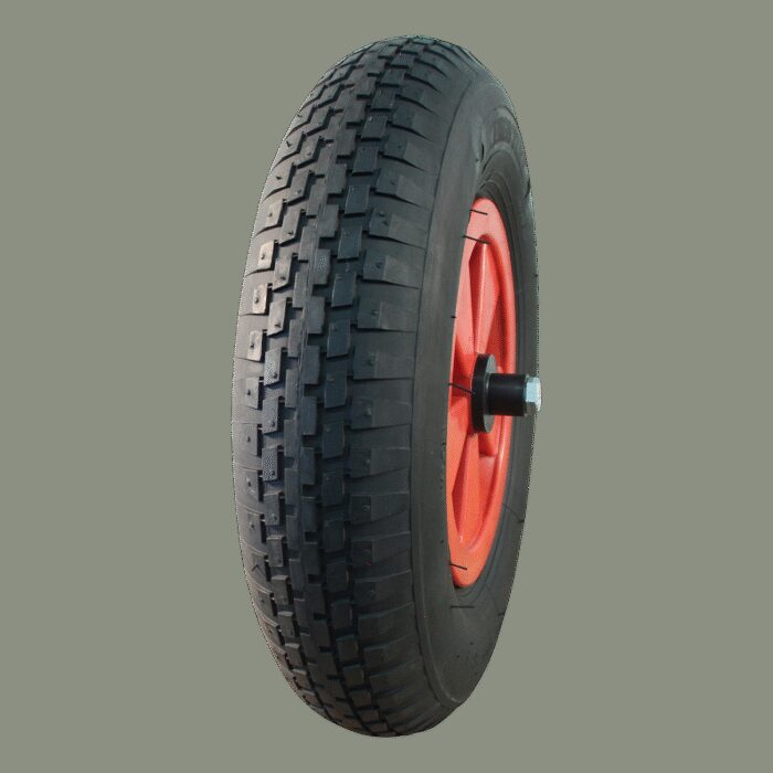 luchtband + wiel 4.80/4.00-8 V-6635 4PR + 2.50Ax8 NL75 kunststof rood
