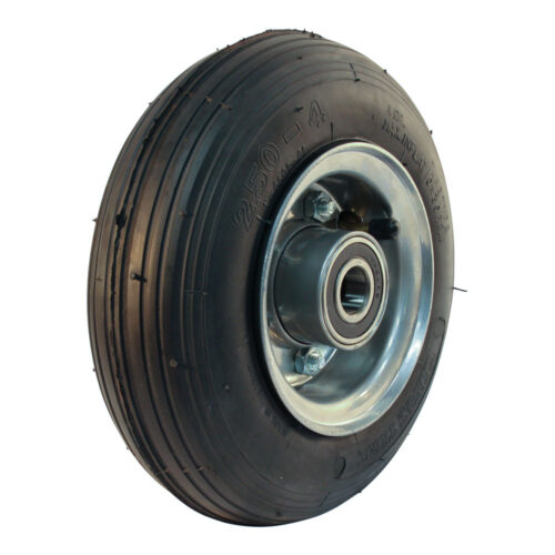 luchtband + wiel 2.50-4 V-5501 4PR + 2.10-4 ET0 kogellager Ø20 NL75 staal grijs
